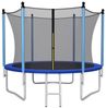 COSTWAY Trampolin mit Leiter Sprungmatte Sicherheitsnetz & Randabdeckung Trampolin Komplettset, Ø 244cm Bild 4