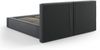 Micadoni Bett Jodie Strukturierter Stoff Megan Dunkelgrau 160x200 Bild 4