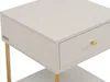 Vente-unique - MILAVIA Bedside table Holz, Platte BeigeGold - B 40 cm x H 55 cm x L 40 cm Bild 5