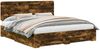 vidaXL Bettrahmen Geräucherte Eiche 200 x 200 cm Holzwerkstoff 3412746 Bild 2