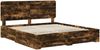 vidaXL Bettrahmen Geräucherte Eiche 200 x 200 cm Holzwerkstoff 3412746 Bild 4