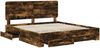 vidaXL Bettrahmen Geräucherte Eiche 200 x 200 cm Holzwerkstoff 3412746 Bild 5