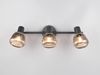 Deckenstrahler TARIFA 3-flammig mit Glasschirmen Chrom bedampft, Breite 47cm Bild 4