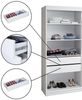 A&J MöbelLand Schwebetürenschrank ULMA 200 cm 3-türig Schrank 4 Schubladen 3 Spiegel Bild 5