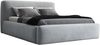 Polsterbett LUMO 160x200 ohne Matratze mit Bettkasten und Lattenrost. Farbe: Silber 15 Bild 4