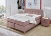Jockenhöfer 'Nicola' Boxspringbett, 140x200 cm, Feinstruktur Rosa Bild 5