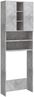 vidaXL Waschmaschinenschrank Betongrau 64 x 25,5 x 190 cm [808426] Bild 2