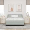 vidaXL Boxspringbett mit Kopfteil Hellgrau 190 x 140 cm Samt 3341462 Bild 3