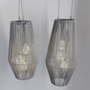 formano LED Tischleuchte Rattan-Optik, LED, Solarbetrieben, Grau, Bänder, H: 54cm Bild 3