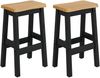 VidaXL Hoher Barhocker EKAI 2 pcs Schwarz 40 x 29 x 63 cm 42037015 Bild 2