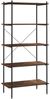 vidaXL Regal mit 5 Böden Schwarz und Natur 80x40x163 cm 336349 Bild 2