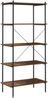 vidaXL Regal mit 5 Böden Schwarz und Natur 80x40x163 cm 336349 Bild 5