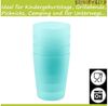 KiNDERWELT Kindergeschirr-Set KiNDERWELT Trinkbecher Set 4 x 250 ml aquamarin aus Kunststoff, Kunststoff Bild 4