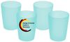 KiNDERWELT Kindergeschirr-Set KiNDERWELT Trinkbecher Set 4 x 250 ml aquamarin aus Kunststoff, Kunststoff Bild 2