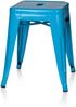 hjh OFFICE Arbeitsstuhl Arbeitshocker VANTAGGIO Metall Hellblau Bild 5