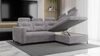Ecksofa Schlafsofa Sofa WENDIE Stoff Hold Me Braun Ottomane Rechts Bild 3