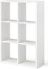 Bellamio 'Aras' Standregal, 2x3 mit 6 Würfelfächern, weiß, 100 x 30 x 67 cm Bild 2