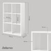 Bellamio 'Aras' Standregal, 2x3 mit 6 Würfelfächern, weiß, 100 x 30 x 67 cm Bild 3