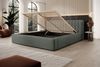 Polsterbett Doppelbett PEORIA Komplettset 180x200cm in Stoff Macau Forest Bild 3