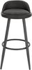 WOLTU BH327an-2 Barhocker 2er Set Barstuhl Hocker Tresenhocker Bistrohocker Designer Hocker mit Lehne und Fußstütze aus Kunstleder Metall, Anthrazit Bild 4