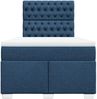 vidaXL Boxspringbett mit Matratze Blau 120x200 cm Stoff 3290468 Bild 4