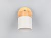 Wandstrahler & Deckenstrahler SHANTI Hellgrau mit Holz, Breite 9cm Bild 5