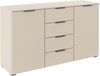 OTTO home Kombikommode Sideboard Schubladenkommode AGORDO mit Dekor- oder Hochglanzfront (in zwei Griff-Farben, Breite 120 cm), vier große Schubladen, mit insgesamt 4 Einlegeböden MADE IN GERMANY Bild 5