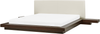 Bett dunkler Holzfarbton Lattenrost 180x200 cm ZEN Bild 4