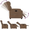 vidaXL Relaxsessel Braun Stoff 373578 Bild 4