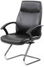 Dmora Stuhl Triangolo, Chefsessel mit Armlehnen, Ergonomischer Bürostuhl, Schwarz, 60x59h95 cm Bild 2