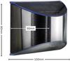 2 x LED Solar Wandleuchte Fassadenleuchte für den Außenbereich in Chrom | 100 x 50 x 80mm (B. x L. x H.) | 5 Lumen | Kaltweiß (6000 K) Bild 2