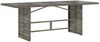 vidaXL Gartentisch mit Glasplatte Grau 190x80x75 cm Poly Rattan 365604 Bild 2