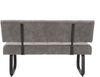 Sitzbank Luise I mit Rückenlehne - Grau, Vintage Optik, 140 x 64 x 90 cm Bild 3