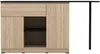Vente-unique - TUNORI Küchenmöbel Holz, Platte SchwarzBeige - B 70 cm x H 90,5 cm x L 169,8 cm Bild 2