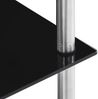 vidaXL Regal mit 5 Ablagen Schwarz 40x40x130 cm Hartglas 249511 Bild 4