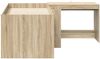 vidaXL Hochbett mit Schreibtisch für Kinder 2 Stk. Sonoma-Eiche 3423464 Bild 4