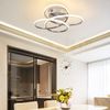 ZMH LED Deckenlampe Deckenleuchte Flur - Flurlampe Dimmbar mit Fernbedienung Modern Design in Schmetterlingforming 36CM Chrom Küche Metall 44W Deckenbeleuchtung für Schlafzimmer Wohnzimmer Büro Bild 2