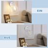 ZMH E14 Deckenstrahler - Metall, 350° Drehbare Industrielle Flurlampe, Wandleuchte für Flur und Wohnzimmer, Weiß Bild 2