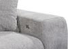 Ecksofa >SYDNEY< Elektrische Sitztiefenverstellung, 5 verstellbare Kopfstützen, Bettkasten, Bezugsstoff "taupe" - 282x105x198 (BxHxT) Bild 3
