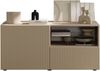 Home affaire Lowboard Rio Breite 120 cm, TV-Board 1 Tür u. 1 Schubkasten, TV-Schrank, geriffelte MDF-Fronten, modern u. elegant, Kabelführung, platzsparend Bild 2