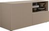 Home affaire Lowboard Rio Breite 120 cm, TV-Board 1 Tür u. 1 Schubkasten, TV-Schrank, geriffelte MDF-Fronten, modern u. elegant, Kabelführung, platzsparend Bild 3