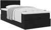 vidaXL Ottoman-Bett mit Matratze Schwarz 80x200 cm Samt 3311737 Bild 5