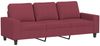 vidaXL 2-tlg. Sofagarnitur Weinrot Stoff 3201904 Bild 4