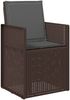 vidaXL Garten Esszimmerstühle 2 pcs Braun und Anthrazit PP 899994 Bild 4