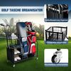 Golftaschenständer für die Garage Wagen für Golfausrüstung Golftaschenregal mit Schlägerhalter Bild 4