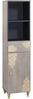 vidaXL Badezimmerschrank-Set Wandmontiert 5 pcs Grau Massivholz Mango 3310156 Bild 5