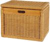 Krines Home Aufbewahrungskorb Hoher Korb mit Deckel Rattan geflochten Regalkorb Aufbewahrungsbox Bild 4