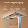 Desktronic HomePro Elektrisch höhenverstellbarer Schreibtisch 200x80cm Weiß/Weiß mit Memory-Funktion, Anti-Kollisions Technologie, USB-A und USB-C-Ladeanschlüssen Bild 3