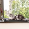 Canadian Cat Company Tierkissen Katzen Fensterliege Filzmatte, Größe S, dunkelgrau, 60x26cm, gepolsterte Fensterbankauflage Bild 3