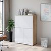 Home affaire PC-Schrank Vera, Sekretär, Home-Office-Schreibtisch mit LED-Beleuchtung (1 St), Multifunktional mit Stauraum, klappbare Tischfläche, LED, B 90 cm Bild 4